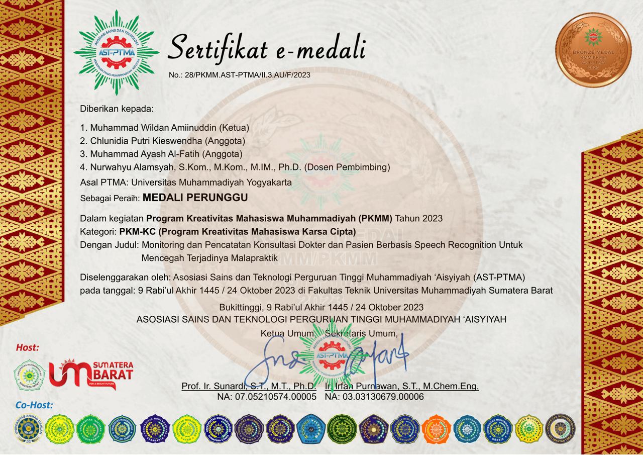Clinamen PKMM Certificate